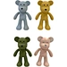 bear shaped natural latex teether toy